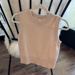 Vince Cream Sleeveless Sweater